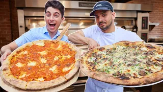 I Made NYC Style Pizza With A Pizza Master | Eitan Bernath