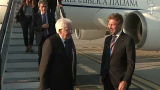 Arrivo del Presidente Mattarella a Porto per la 18° Riunione informale del Gruppo Arraiolos