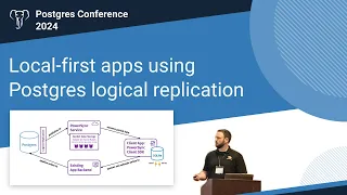Postgres Conf 2024: Local-first apps using Postgres logical replication