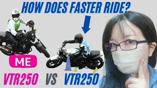 [Lady Racer] VTR250s Comparison- Moto Gymkhana, Japan
