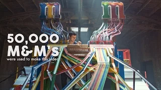 "CANDYMAN" played w/ 50,000 M&M'S! - Zedd & Aloe Blacc