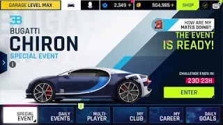 Asphalt 9  Legends Bugatti Chiron Day 1 Event [Windows 10] 1080p 60fps