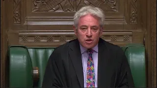 Watch live: British House of Commons Speaker John Bercow denies Johnson a Brexit vote