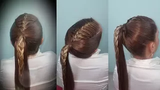 PEINADO FACIL Y RAPIDO CON TRENZA | PASO A PASO | DIANA ROJAS