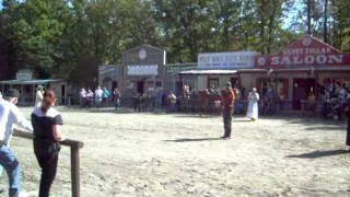 Fighting Over A Girl In A Saloon And Shooting At Each Other-Scene At Wild West City in Newton NJ,