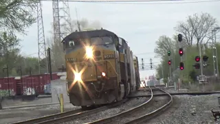 Railfanning in Fostoria Ohio Part 1 5-2-2022 FT NS Snoot Nose, CN and more!