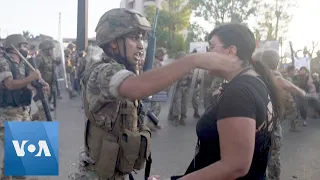 Soldiers Clash with Protesters at March for Justice Over Lebanon Port Blast