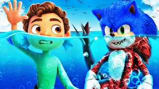 SONIC Becomes A LUCA SEA MONSTER In GTA 5
