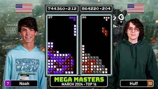 BACK TO HIS BEST! Dengler, Huff | Mar '24 TOP 16 | Classic Tetris Monthly Mega Masters