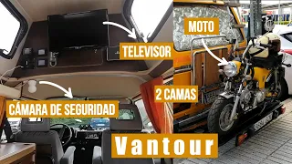 VANTOUR de una furgo HIPPIE, llevan una MOTO dentro | Volkswagen T3 1981