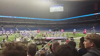 Hebron High School Marching Band in 2022 BoA Super Regional Finals Front and Center
