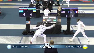 2022 230 T16 01 M E Cadets Individual Dubai UAE WCH BLUE PERCHUK UKR vs TINNIKOV KAZ