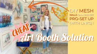 Outdoor Art booth display hack (Cheap yet professional looking))
