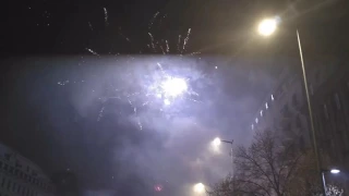 Новогодний фейерверк Прага 2017.