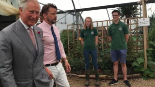 Prince Charles visits Jimmy's Farm