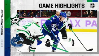 Stars @ Canucks 11/7/21 | NHL Highlights