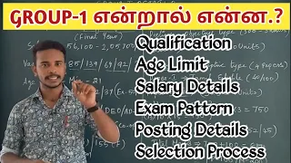 🏅TNPSC GROUP-1 FULL DETAILS | SALARY | QUALIFICATION | AGE LIMIT & EXAM PATTERN@DHRONAACADEMY