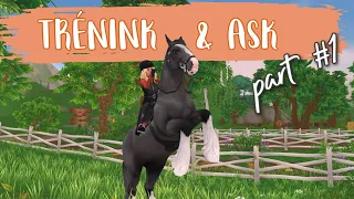 Když se nedaří😬🐴|| TRÉNINK, ASK & POVÍDÁNÍ part 1🩵|| Star Stable online training time