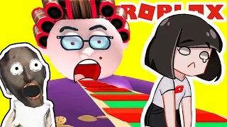 Сестра бабки GRANNY устроила для нас Испытание в Роблокс! Прохождение паркура Roblox Obby челлендж