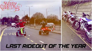 Christmas Rideout With 50th anniversary Yahama Yz’s, Grinch’s & Santa Claus