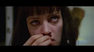 Pulp Fiction 1994 Mia drug overdose scene 4K