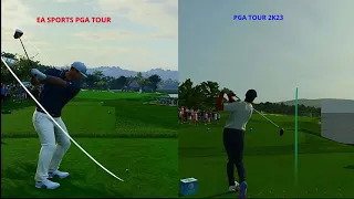 EA SPORTS PGA TOUR vs PGA TOUR 2K23 Side By Side Ultimate Comparison #pgatour2k23 #easportspgatour