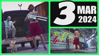 The Gun Van location & Street Dealers today March 3 2024 in GTA 5 (NO RAILGUN week)