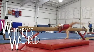 Balance Beam Wipeout | Level 3 Gymnastics | Whitney