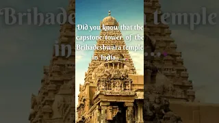 Fun fact about the Brihadeshwara Temple in India!