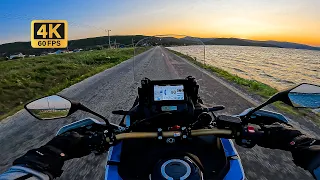 Honda Africa Twin DCT POV Sunset Ride & Comfort Seat Test ~ Engine Sounds Only