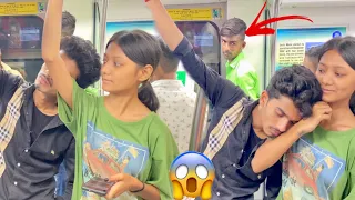 SLEEPING ON STRANGERS IN THE METRO PRANK PART-4  ||EPIC REACTION 😍||CLASSY SUBHASH