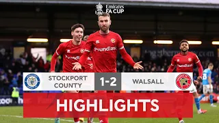 Last Kick Of The Game Sends Walsall Through | Stockport County 1-2 Walsall | Emirates FA Cup 2022-23
