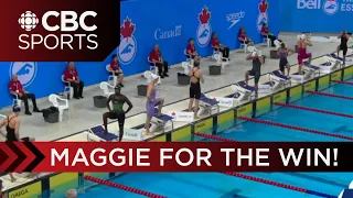 Maggie Mac Neil cruises to victory in women’s 100m freestyle at 2023 Canadian Swimming Trials