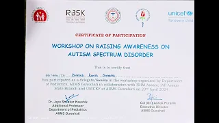 Awareness on Autism Spectrum Disorders at AIIMS Guwahati, Assam