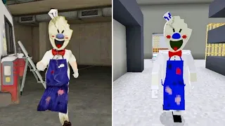 Ice Scream 7 Normal Jumpscare Vs Ice Scream 7 Minecraft Jumpscare | Ice Scream 7