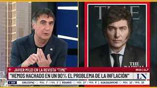 Javier Milei, tapa de la revista "Time": "Falta mucho, pero vamos por el buen camino"