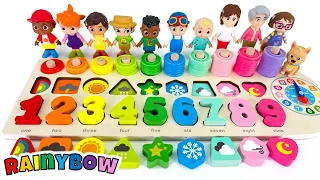 Learn Numbers, Counting and Shapes for Toddlers with Weather Activity Puzzle
