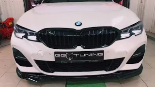 Установка сплиттера M-performance BMW 3 G20