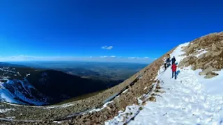 "Śnieżka" 1603m n.p.m -podejście od strony "Dom Śląski" - Droga przyjaźni Polsko-Czeskiej. Insta360