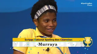 2021 Scripps National Spelling Bee Finals Winning Moment