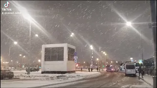 VKO Airport Moscow | Snow at Moscow, Russia