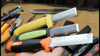 Chisel Knives: Bahco, Mora and Hultafors.