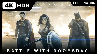 Battle with Doomsday | Trinity scene | Batman v Superman | 4K HDR