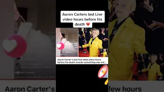 Aaron Carter last video before he died,  #aaroncarter #@gardenatv