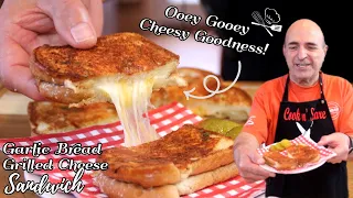 Garlic Bread Grilled Cheese Sandwich Recipe