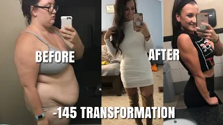 -145 Pound Weight Loss Transformation. Before and After Photos/Videos