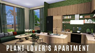 PLANT LOVER'S APARTMENT | THE SIMS 4 | SPEED BUILD | DL + CC