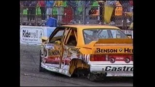 1991 Nissan Mobil 500 Wellington - Tony Longhurst Hard Crash