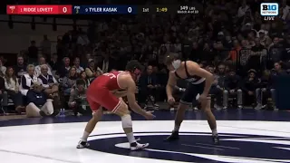 Tyler Kasak(PSU) vs Ridge Lovett(NEB) 2/18/24 (Jeff Byers Radio Call)