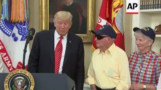 Trump Meets USS Arizona Survivors